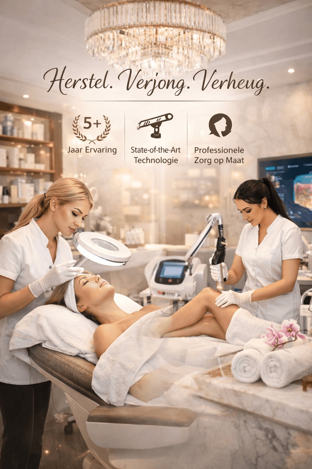 Interieur van CharismaClinic schoonheidssalon